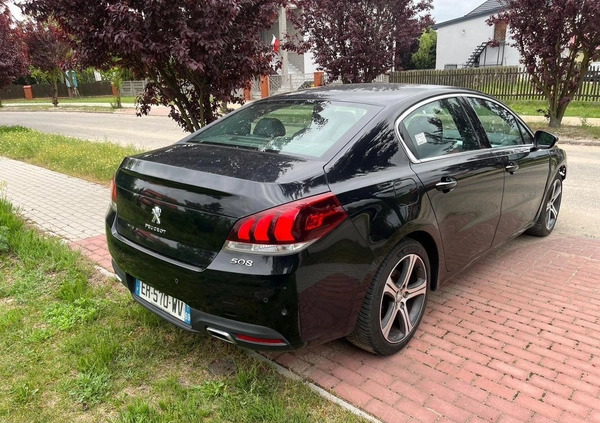 Peugeot 508 cena 32900 przebieg: 126461, rok produkcji 2017 z Turek małe 191